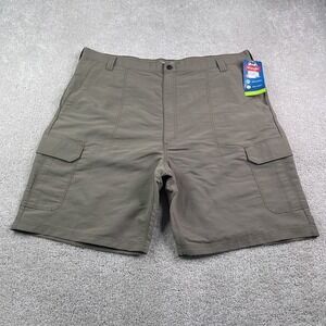NEW Wrangler Shorts Mens 44 Brown Cargo Performance Lightweight Workwear NWT